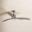 Ventilateur de plafond Brielle Wayne 60 pouces en nickel brossé avec éclairage DEL, pales en bois gris vieilli et télécommande-1008083074
