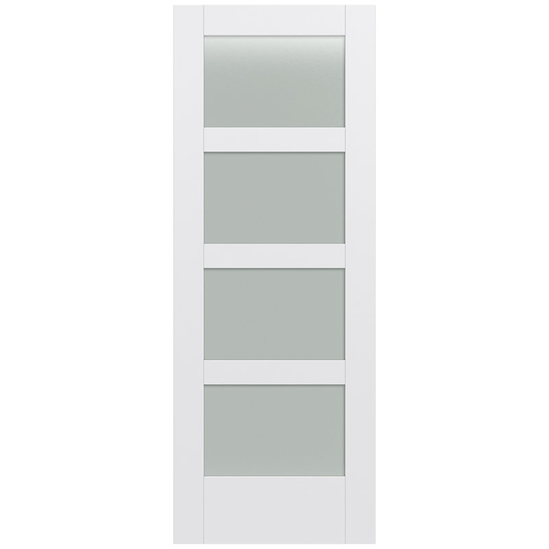 Porte intérieure en verre givré MODA 4-Lite, 24 po x 80 po