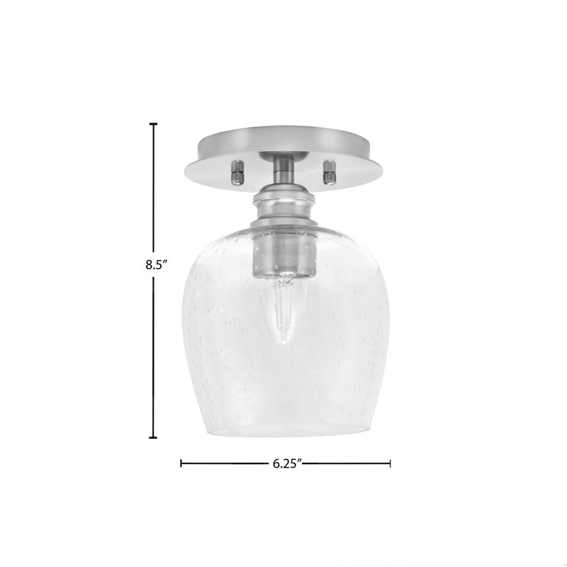 Semi-encastré 4810, Nickel brossé, H 8,5 po x l 6,25 po x P 6,25 po