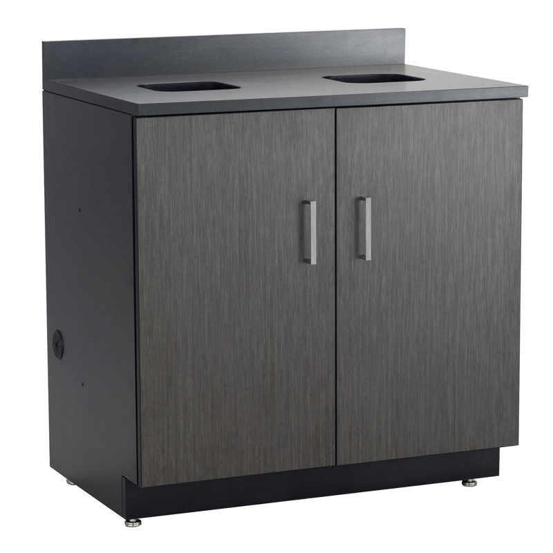 Modular Cabinetry Storage Cabinet, Asian Night/Black