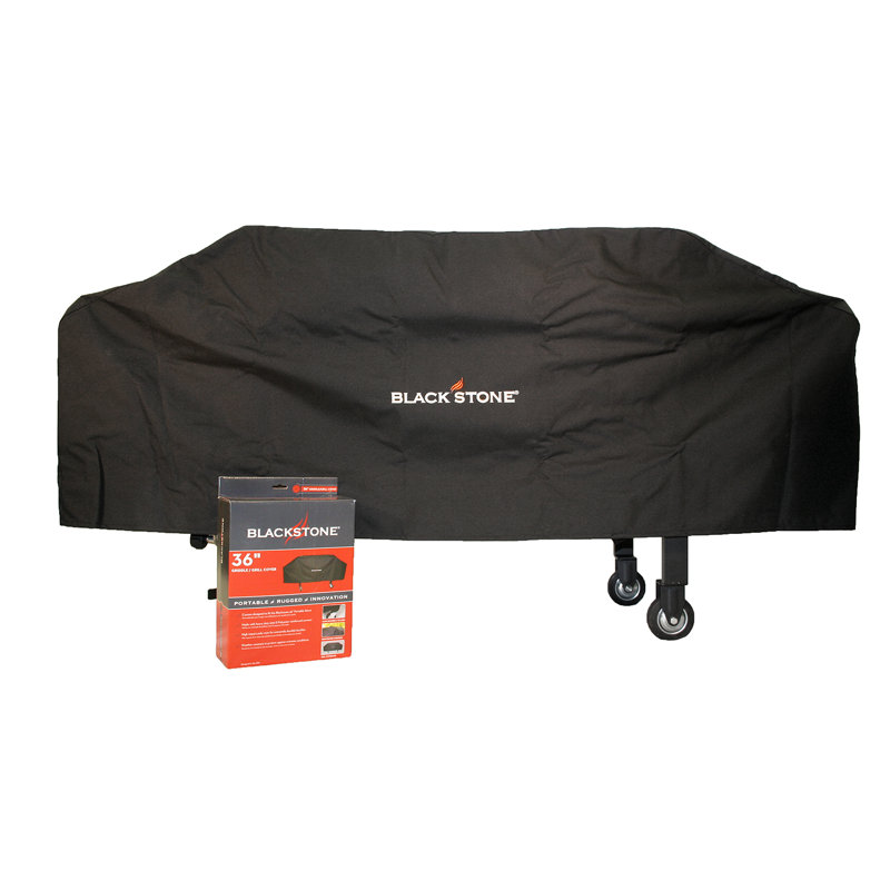 Black 36" UV-Resistant Polyester Barbeque Grill Cover