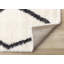 Tapis crème à treillis gris anthracite Hurlbert-899667426