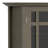 Bedford 39"W Solid Wood Transitional Medium Display Cabinet with Glass Doors and Adjustable Shelves-1575488049