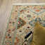 Tapis de couloir oriental beige tissé à la machine 2 pi x 10 pi avec frange