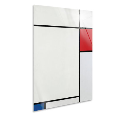 Composition No. 15 With Red, Blue And Gray by Piet Mondrian - No Frame Print