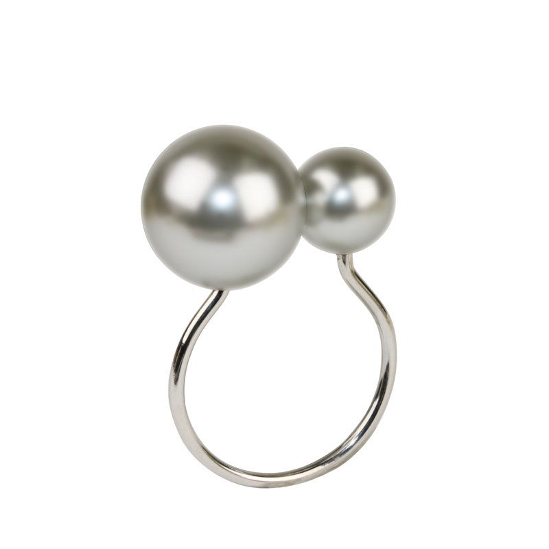 Pearl Napkin Ring, Silver
