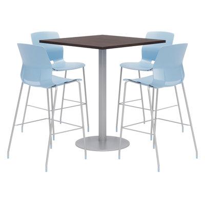 36" L Square Breakroom Table and Chair Set