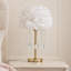 Lampe de table en cristal 9,8 pouces Feather-1608835707