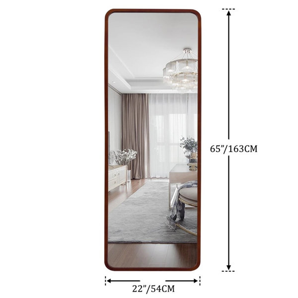 Wade Logan® Widcombe Solid And Engineered Wood Flat Mirror & Reviews ...