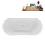 Baignoire autoportante 67 "avec drain interne Streamline-112235323