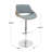 Betuel Swivel Upholstered Adjustable Height Counter Stool with Metal Frame