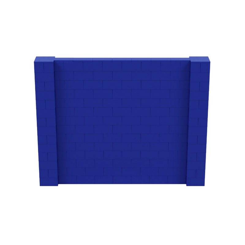 Ensemble mural de blocs géants 7 'T, H 84 po x L 108 po, Bleu