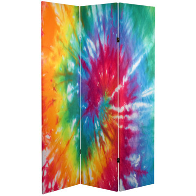Tie Dye Reversible Canvas Room Divider