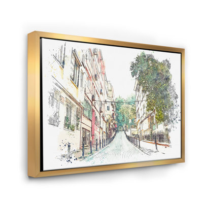 Traditional Street in Istanbul - Peinture sur toile