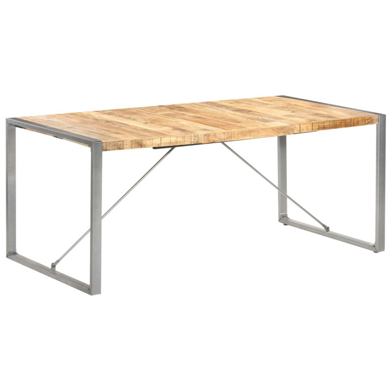 Cheyenne Dining Table Solid Wood, H75 x L180 x W90cm, Natural, Grey