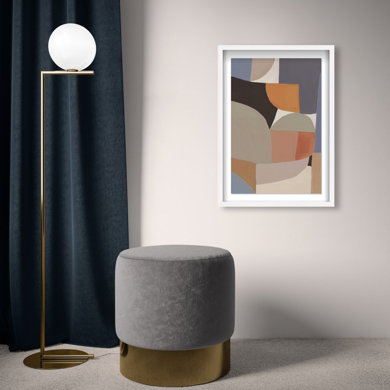 Muted Truth Shadowbox Abstract Print by Oliver Gal, Black Frame, 10 x 15, 31.5"H x 21.5"W, White Shadowbox