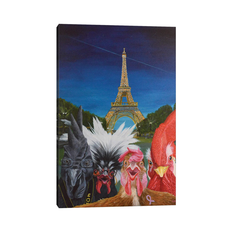 Vacation In Paris by Laura Curtin - Wrapped Canvas Print, 66.04 cm H x 45.72 cm W x 1.91 cm D