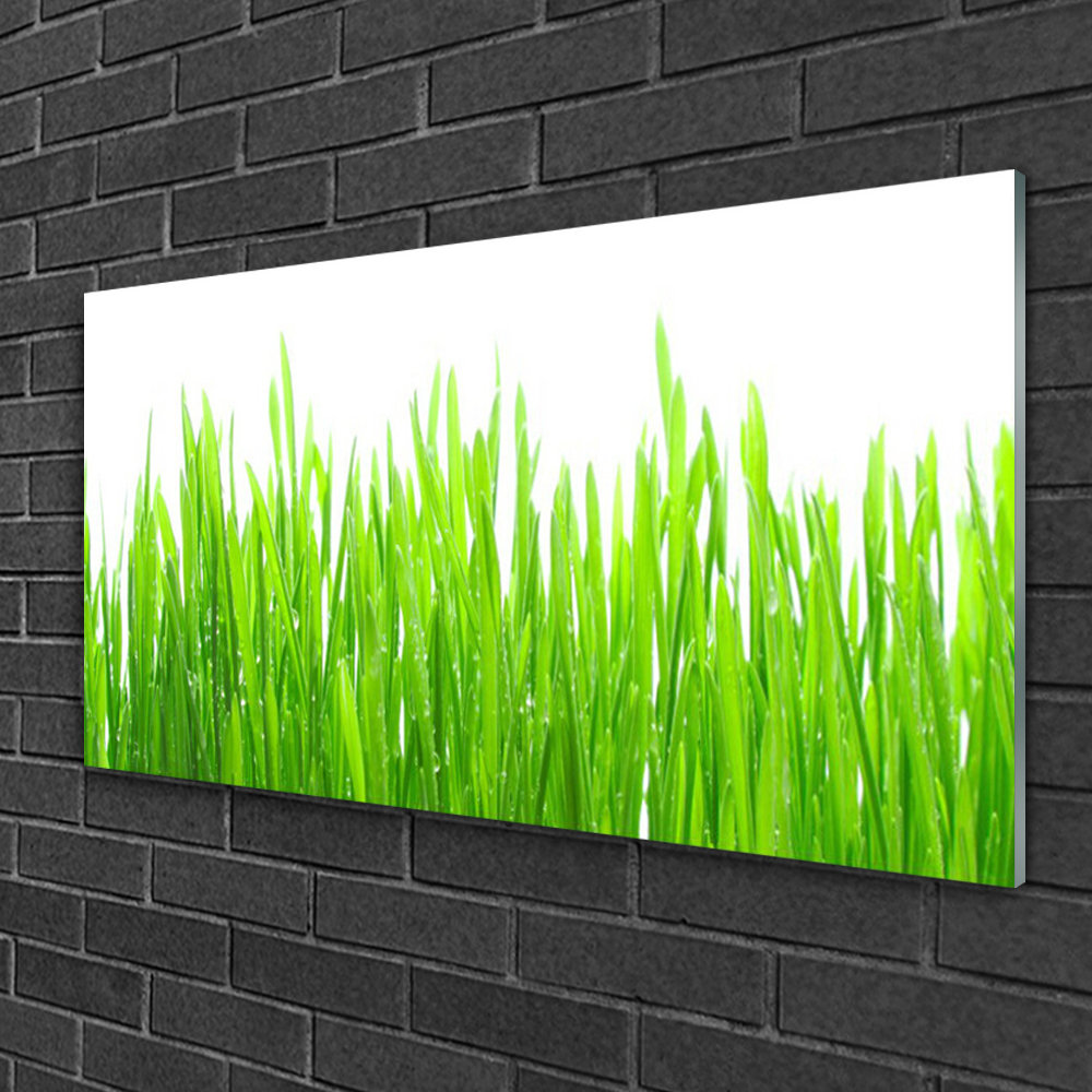 Glasbild Grass Nature