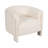 Contemporary Curved Upholstered Barrel Chair with Plush Seat and Wood Frame Wrapped in Soft Fabric and Non-Woven Material for Modern Comfort and Stylish Support-1030644719