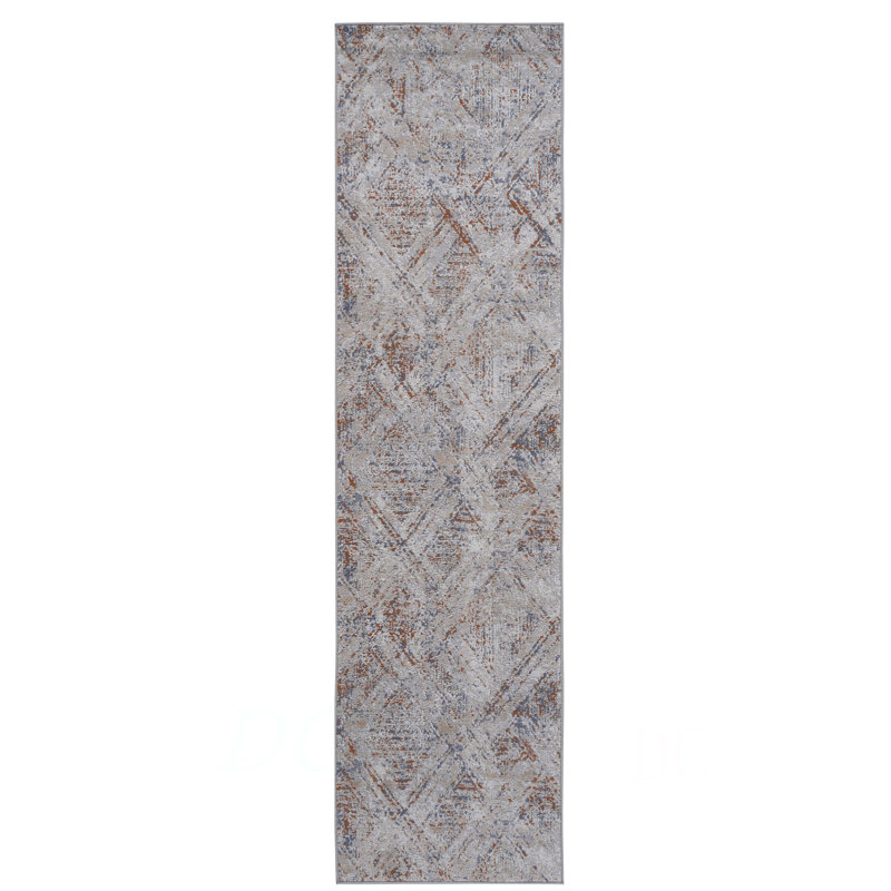 Collection 2X8 Geometric Runner Rug, Runner 2'2" x 8'