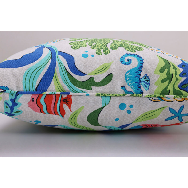 Floral Outdoor Throw Pillow