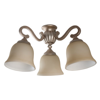 Ensemble d’éclairage ramifié à ventilateur de plafond universel 3 lumières