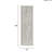 12"W Cut Tree Branch Wall Art - Grey Wood Finish X 36"H 1.28"D