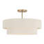 Luminaire suspendu tambour en laiton 4 lumières