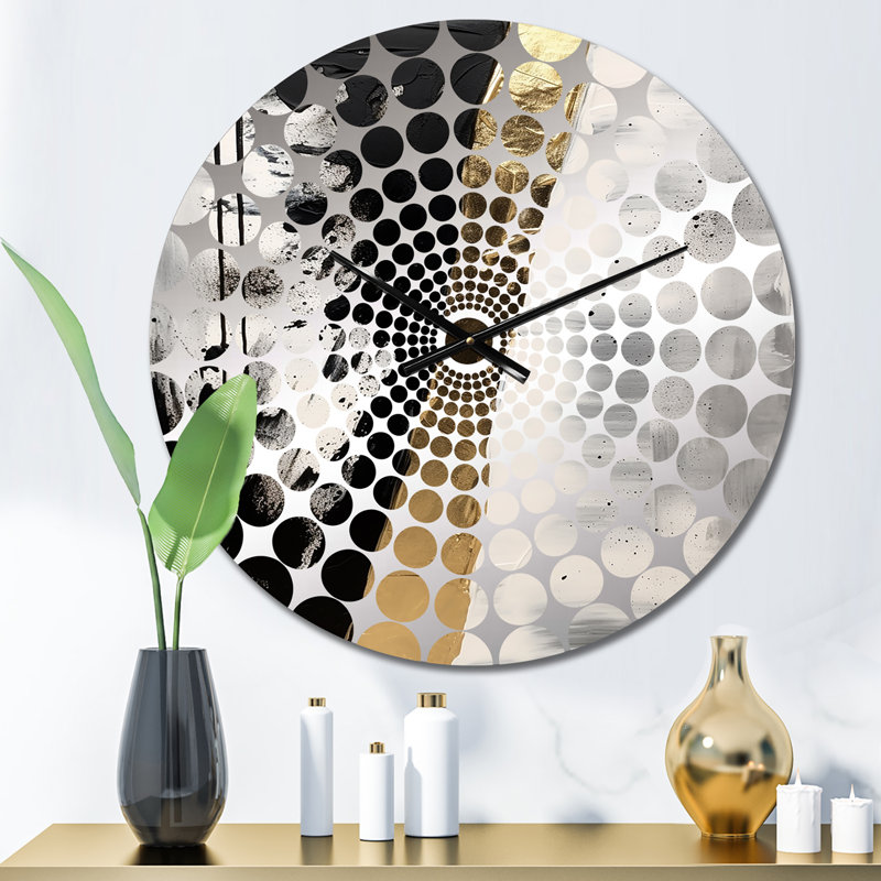 Yiming - Horloge murale peinture abstraite, Petit