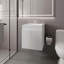 Meuble-lavabo avec deux portes Shoshoni, blanc-176434946