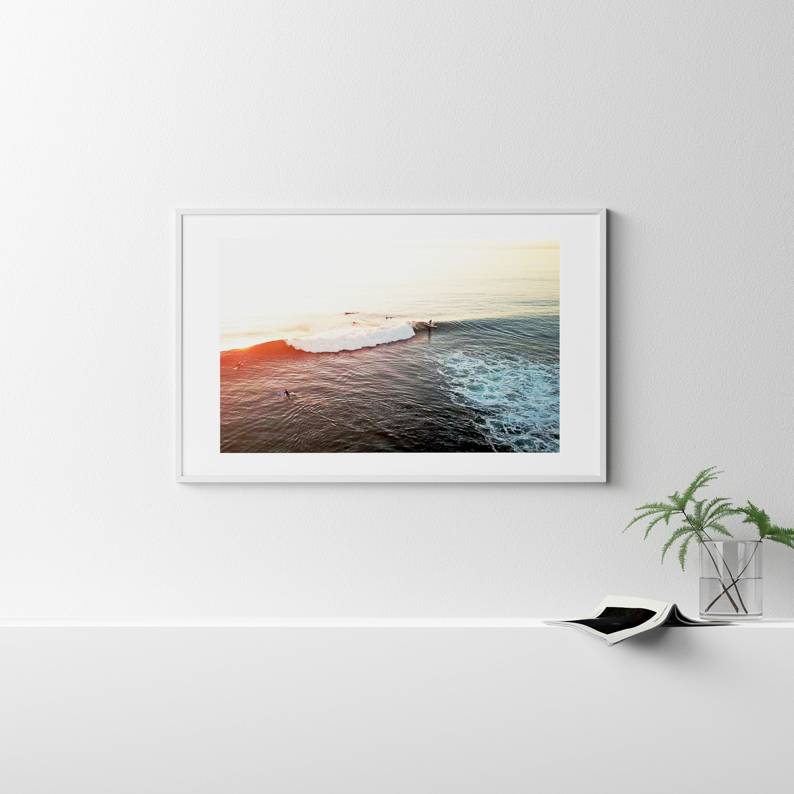 La Jolla 1 by Rachel Dowd, 26.38" H x 41.38" W x 0.875" D, White Framed