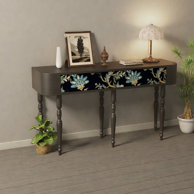 Table d'entrée moderne en bois avec tiroirs