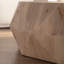 Table basse 38 "à motif tridimensionnel en relief de style rétro américain
