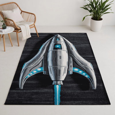 Tapis intérieur et extérieur gris Transport