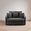 Fauteuil d'appoint en chenille surdimensionné-701439378