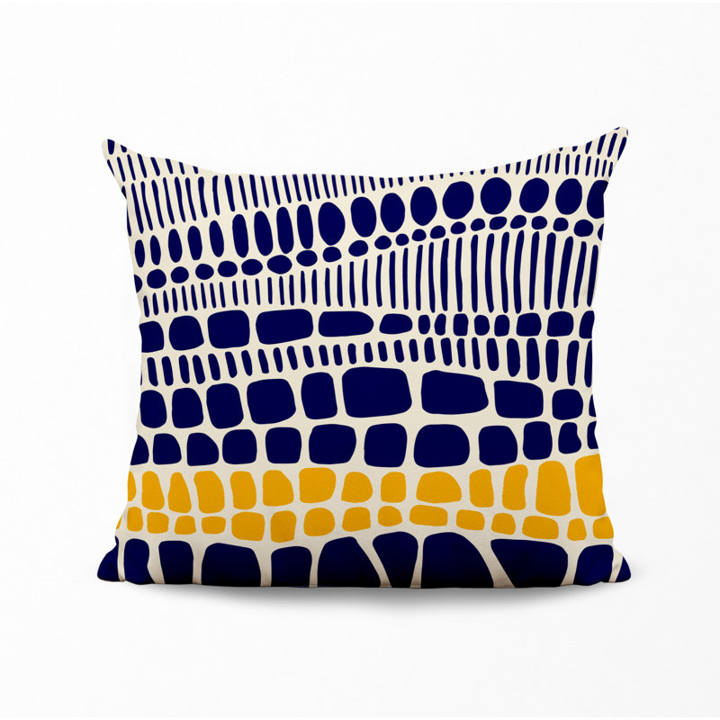 Housse et insert de coussin décoratif en polyester, L 15 po x H 15 po, Jaune