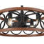 Ventilateur de plafond 22 po avec luminaire et télécommande portative Hunter Haven Fandelier-119236132-119236134