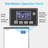 360Lbs/24H Commercial Stainless Steel Ice Maker, 200Lbs Storage Bin with Blue Light, Industrial Ice Machine for Home Bar Business Use