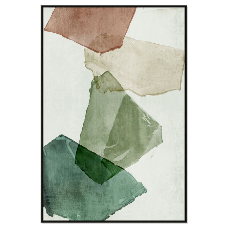 «Fragments in Soft Collision II» par Emma Peal, Flottant espresso, H 61,5 po x l 41,5 po