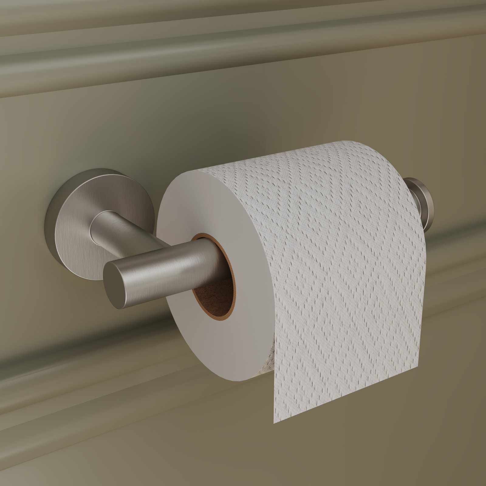 4-Piece Bathroom Hardware Set, Brushed Nickel