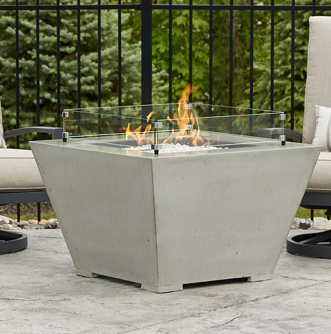 Cove Square Concrete Smokeless Fire Pit