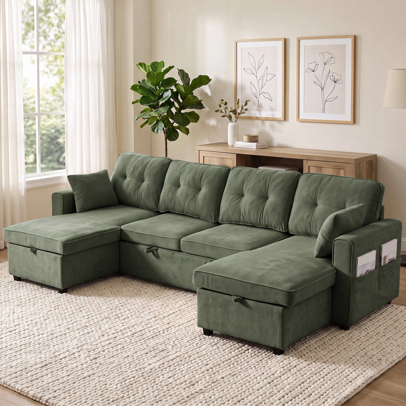 Upholstered 113.4 " Chenille Sofa
