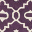 Tapis mauve / ivoire en laine touffeté à la main Carolene-19275149