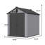 Remise de rangement en plastique 6 * 8Ft en résine pour le jardin