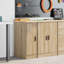 Solid Wood Single Storage Cabinet ( 85cm H x 30cm W x 51cm D)-1756437456
