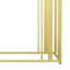 Metal Frame Sofa Table Matte Brass