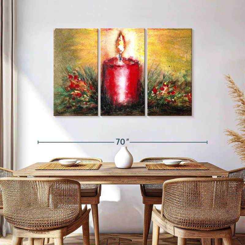 Lelend Christmas Candle, 36" H x 57" W