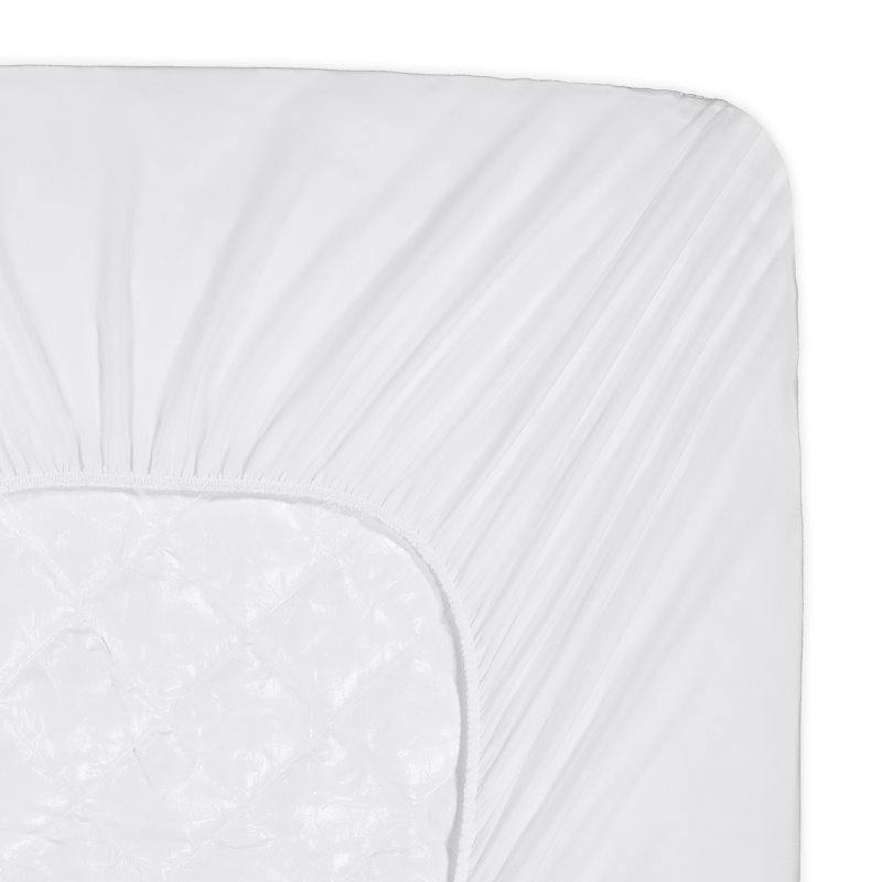 Twin White Waterproof Quilted Mattress Pad