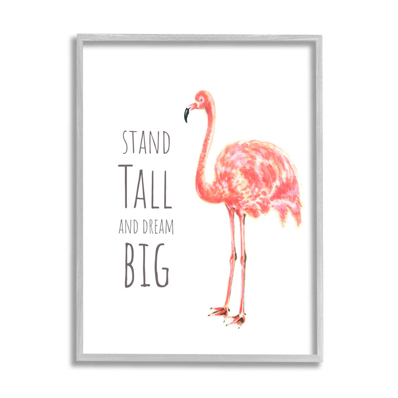 «Stand Tall And Dream Big phrase» par Reesa Qualia - Art textuel, H 30 po x l 24 po, Estampe numérique Farmhouse