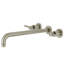 Robinet de baignoire romaine à 3 poignées et 3 poignées à fixation murale Kingston Brass-54822246-60119955